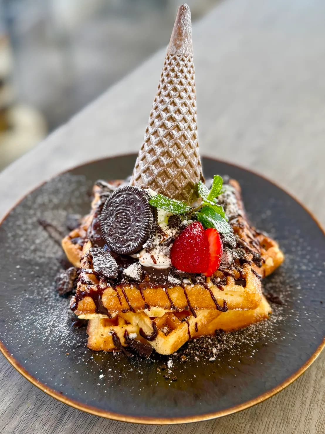 Cookies & Nutella Waffles|Casablanca Namba Riverside